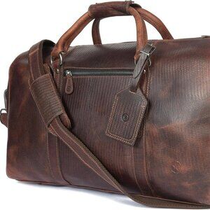 Leather Travel Duffel Bag | Gym Sports‎ Bag Airplane Luggage Carry-On Bag | Gift